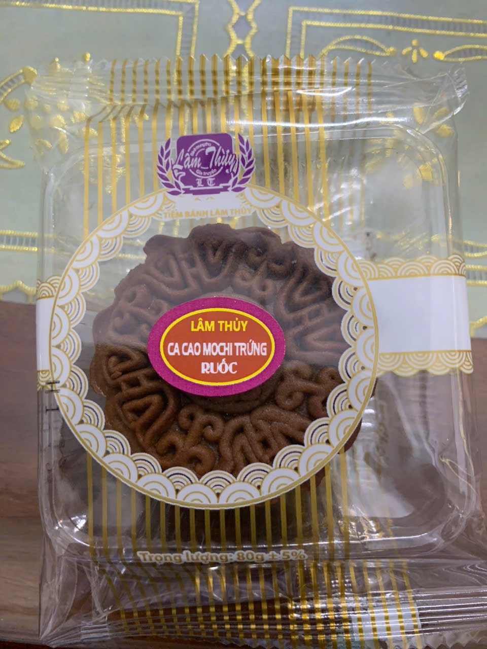 Bánh Cacao Mochi trứng ruốc