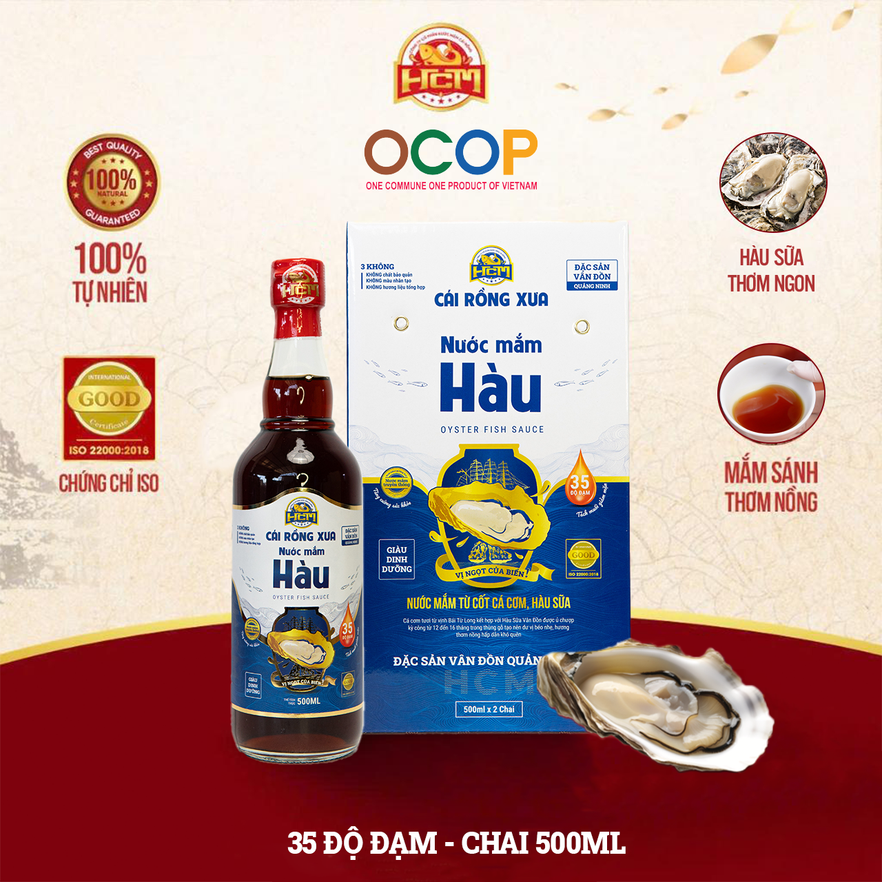 Nước Mắm Hàu 15 Độ Đạm