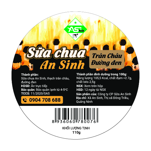 Sữa chua trân châu đường đen
