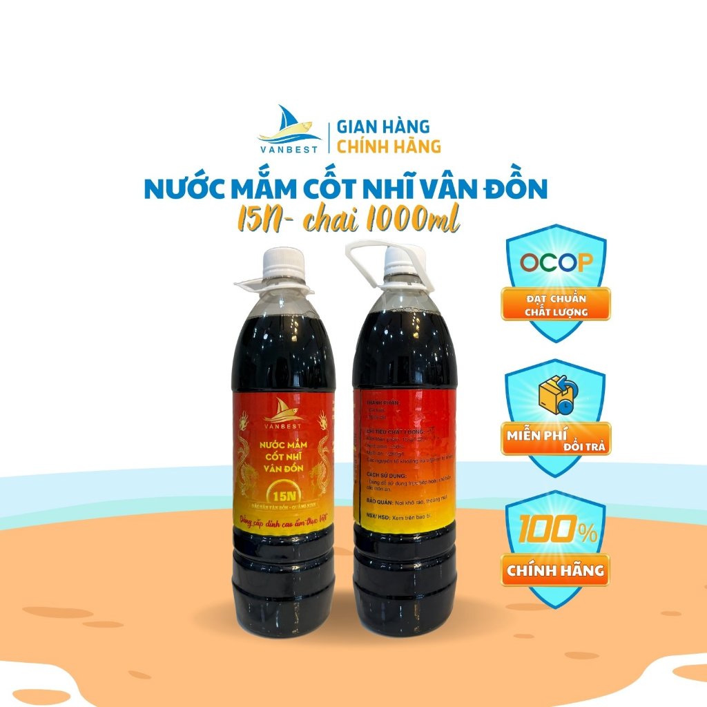 - Nước mắm sá sùng Vân Đồn Hồng 40N -350ml