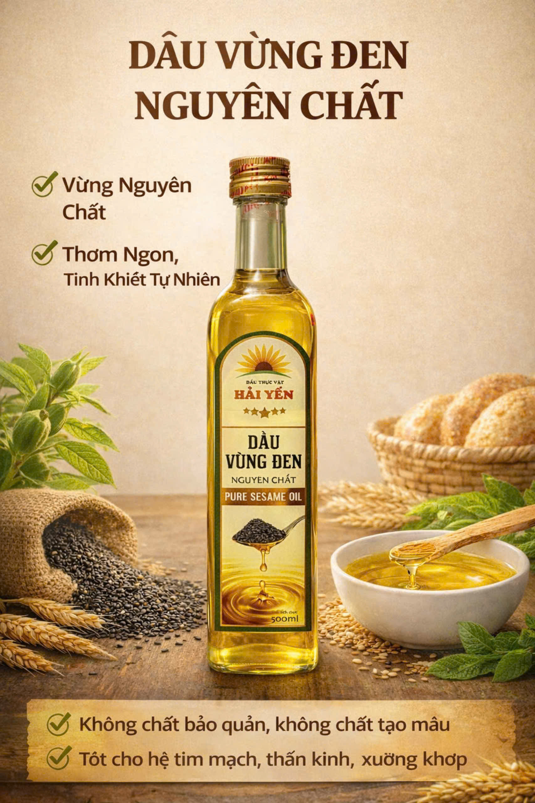 Dầu Vừng đen nguyên chất