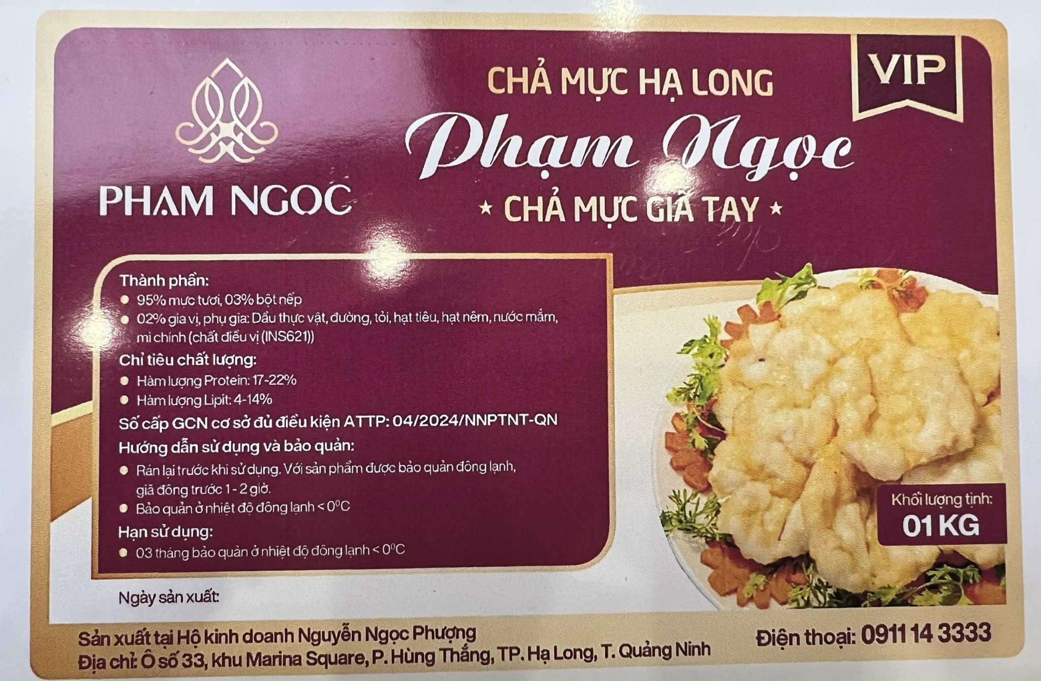 Chả mực Phạm Ngọc 1kg