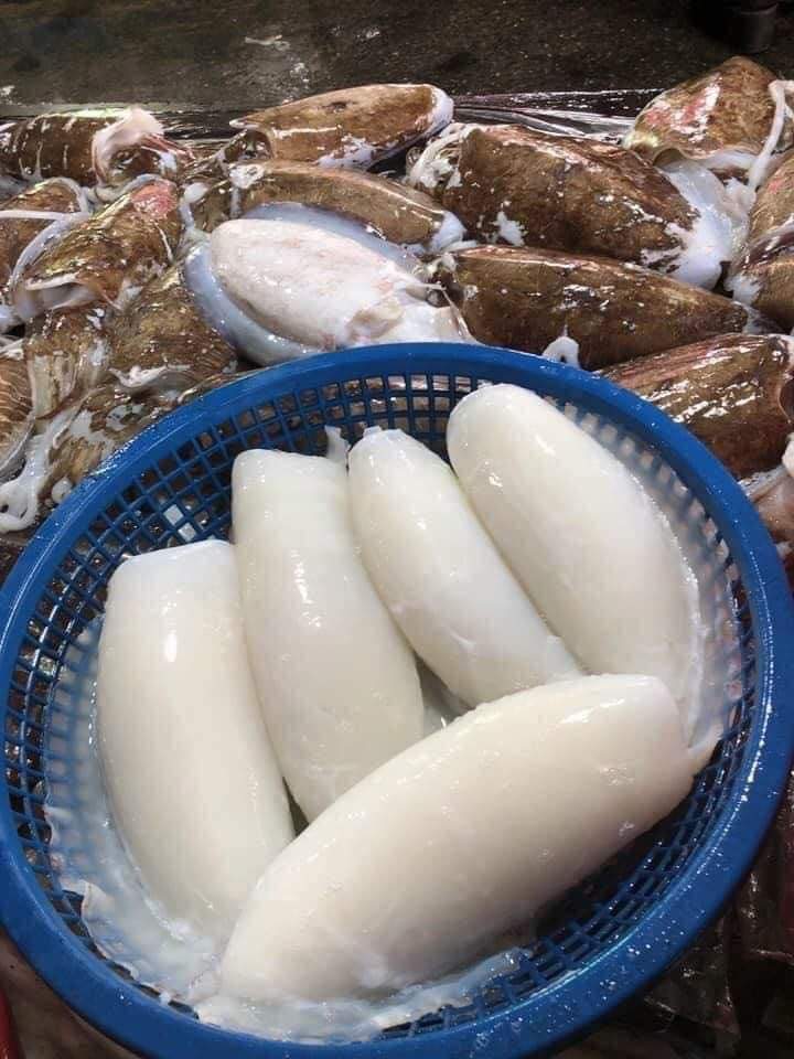 Mực mai nguyên liệu của chả mực giã tay