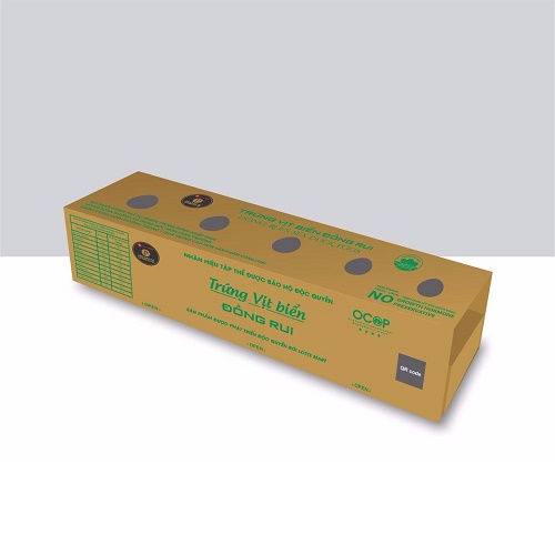 Trứng vịt biển Đồng Rui (hộp giấy 5 quả)