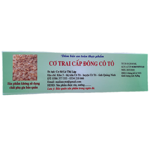 Cơ trai cấp đông Cô Tô